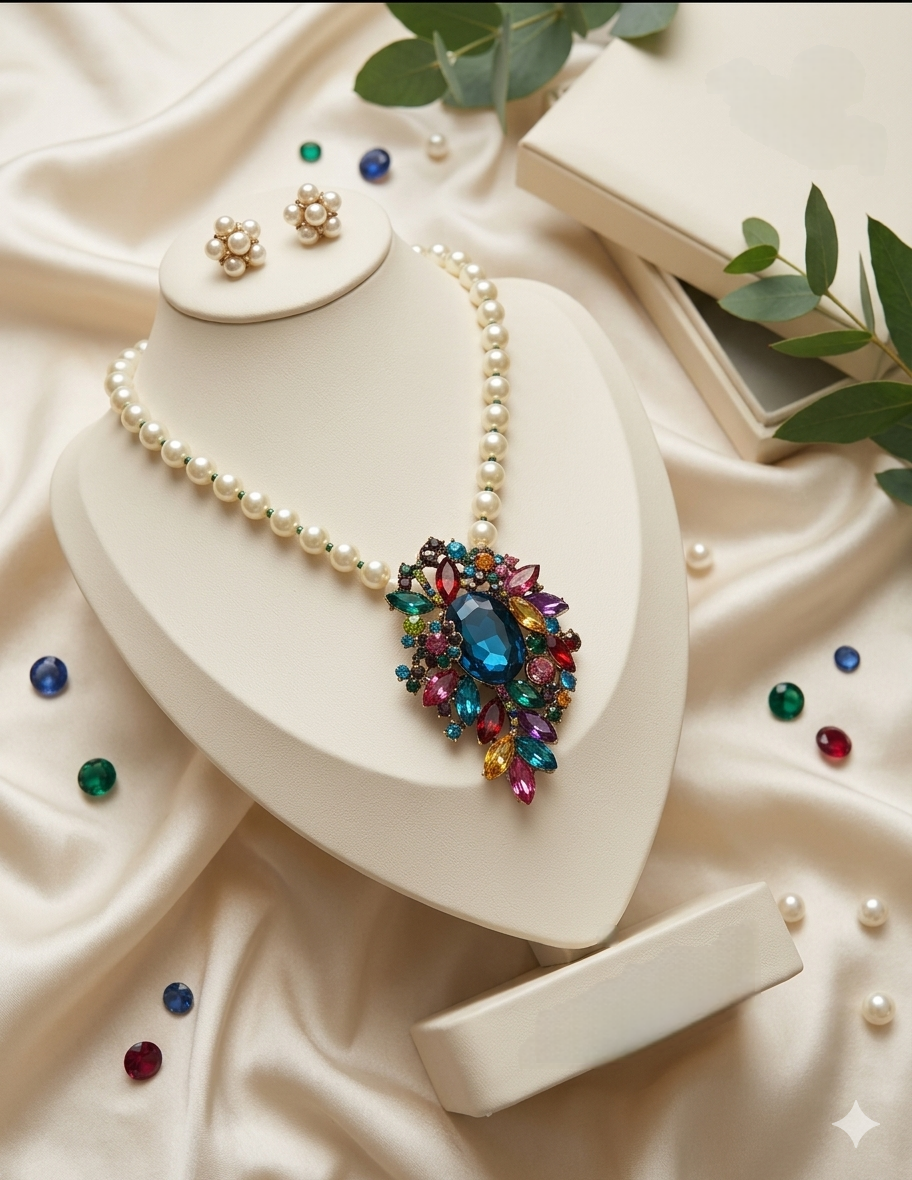 Brooch Pendant Necklace