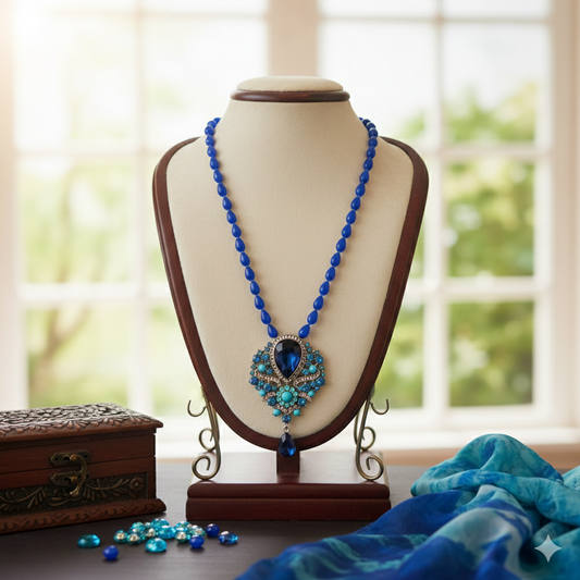 Vintage brooch statement Necklace