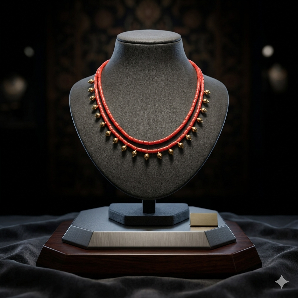 Customised Two Layer Coral Necklace