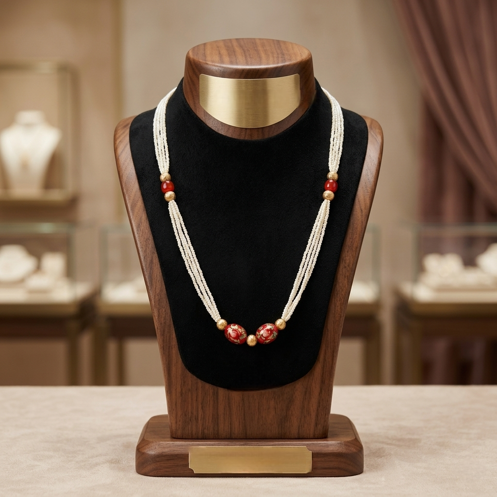 Jeco beads and Japanese beads Necklace