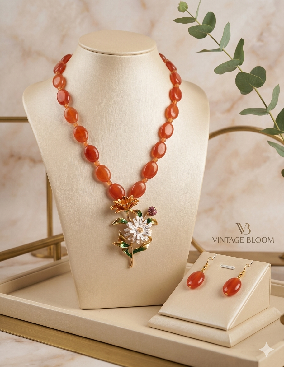 Bloom Brooch Pendant Necklace