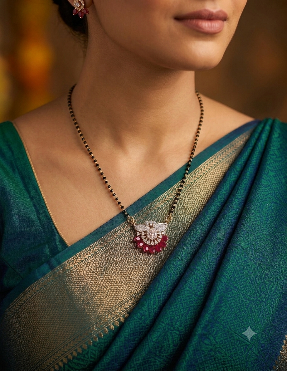Mangalsutra with Stone Pendant
