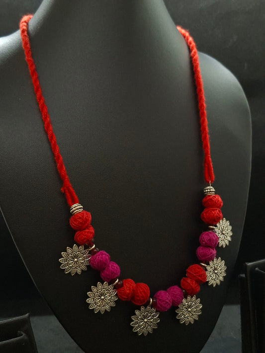 Customised Cotton Ball Necklace