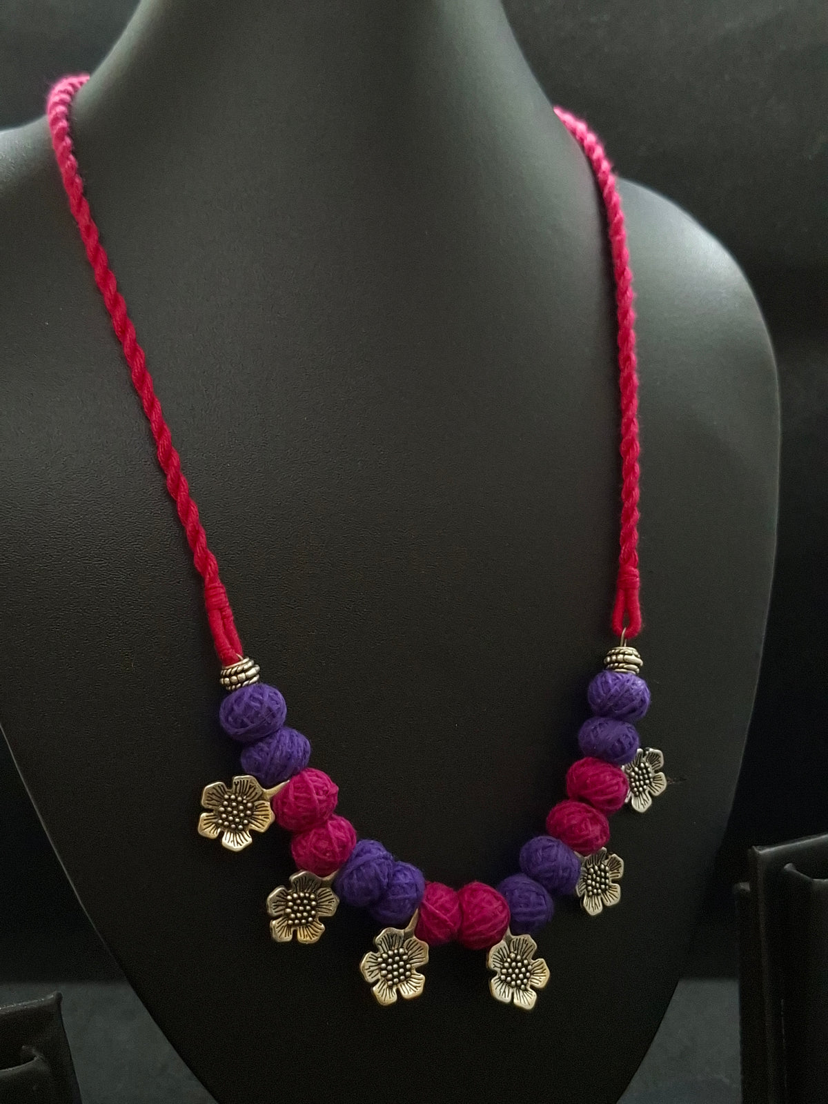 Customised Cotton Ball Necklace