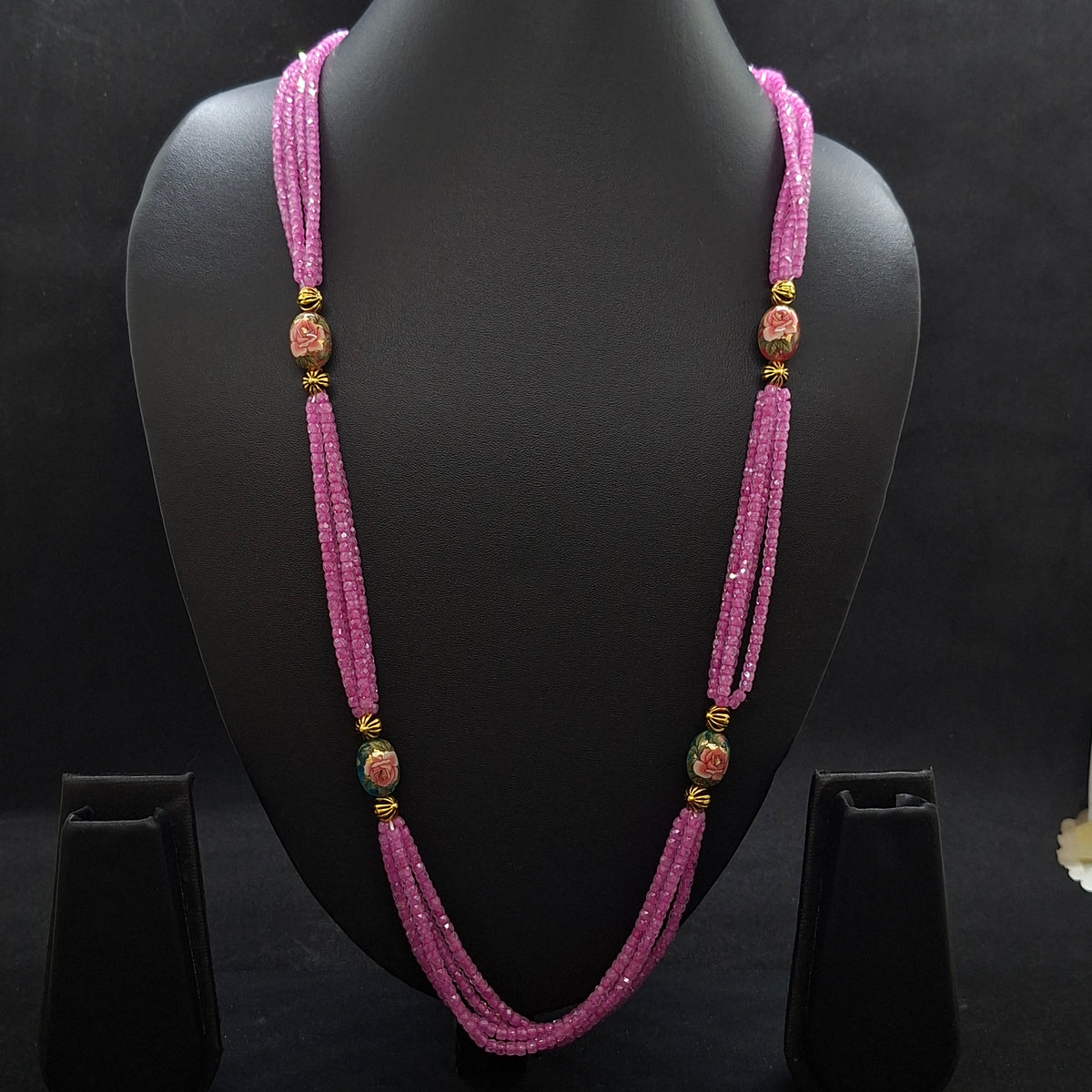 Customised CZ beads and japanese beads Necklace