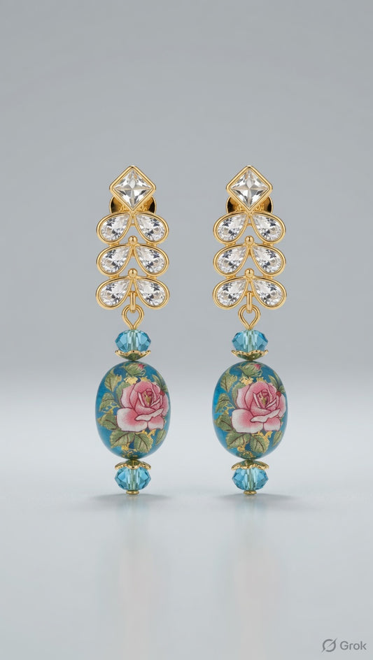Changeable Stud Earrings with Japanese Beads